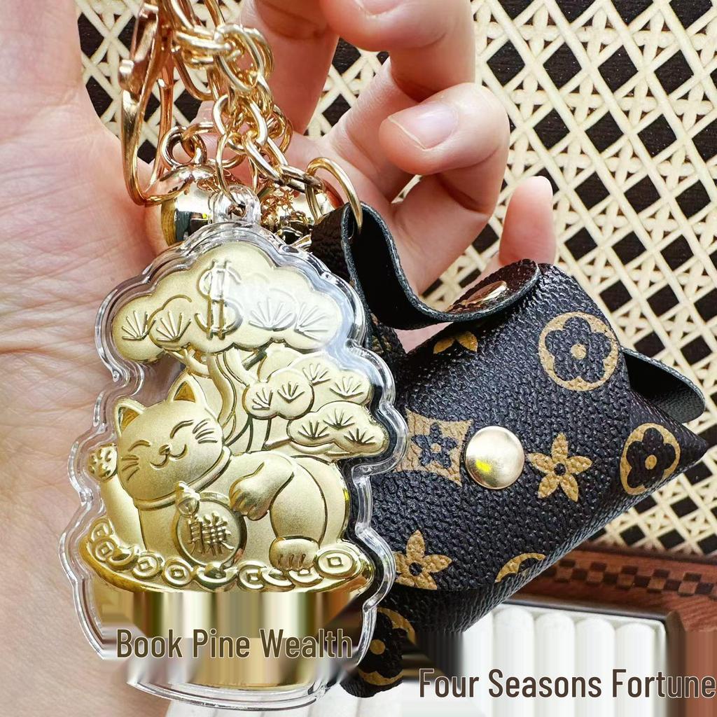 Брелок Принцесса Кошка Удачи из Чистого Золота: Креативные стили золотых подвесок