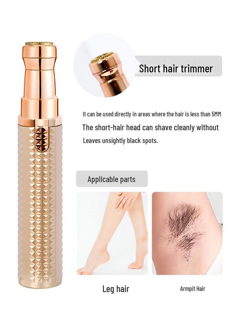 Женский электрический триммер-бритва для бровей и носа