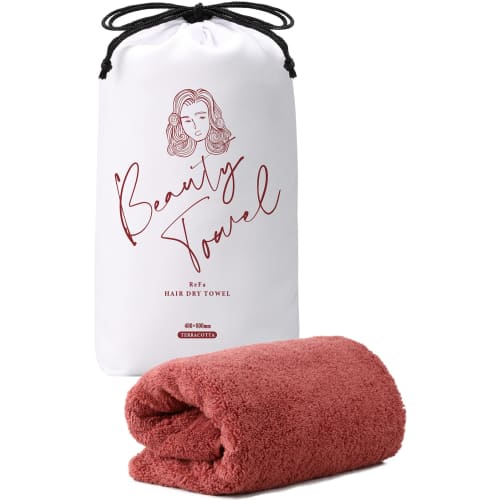 refa hair dry towel 400mm x 800mm, terracotta mtg mtg quick dry egyptian cotton gift