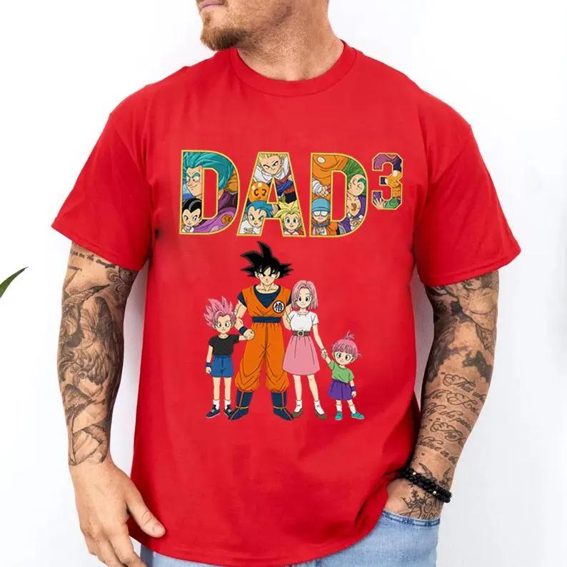 Dragon Ball Dad Shirt Super Saiyan Father Day Tee Goku Family Parody Gift Personalized Anime Dad Birthday