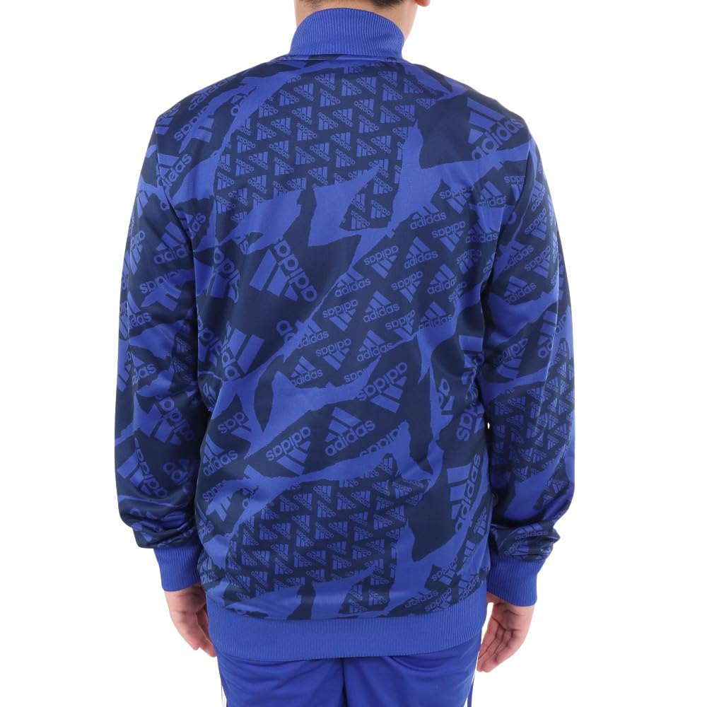 adidas Детский спортивный костюм и спортивный костюм с принтом Essentials [Adidas] (Верх Низ) По всей поверхности KOS14-IS2557 (Синий/Размер 130/Юниор)