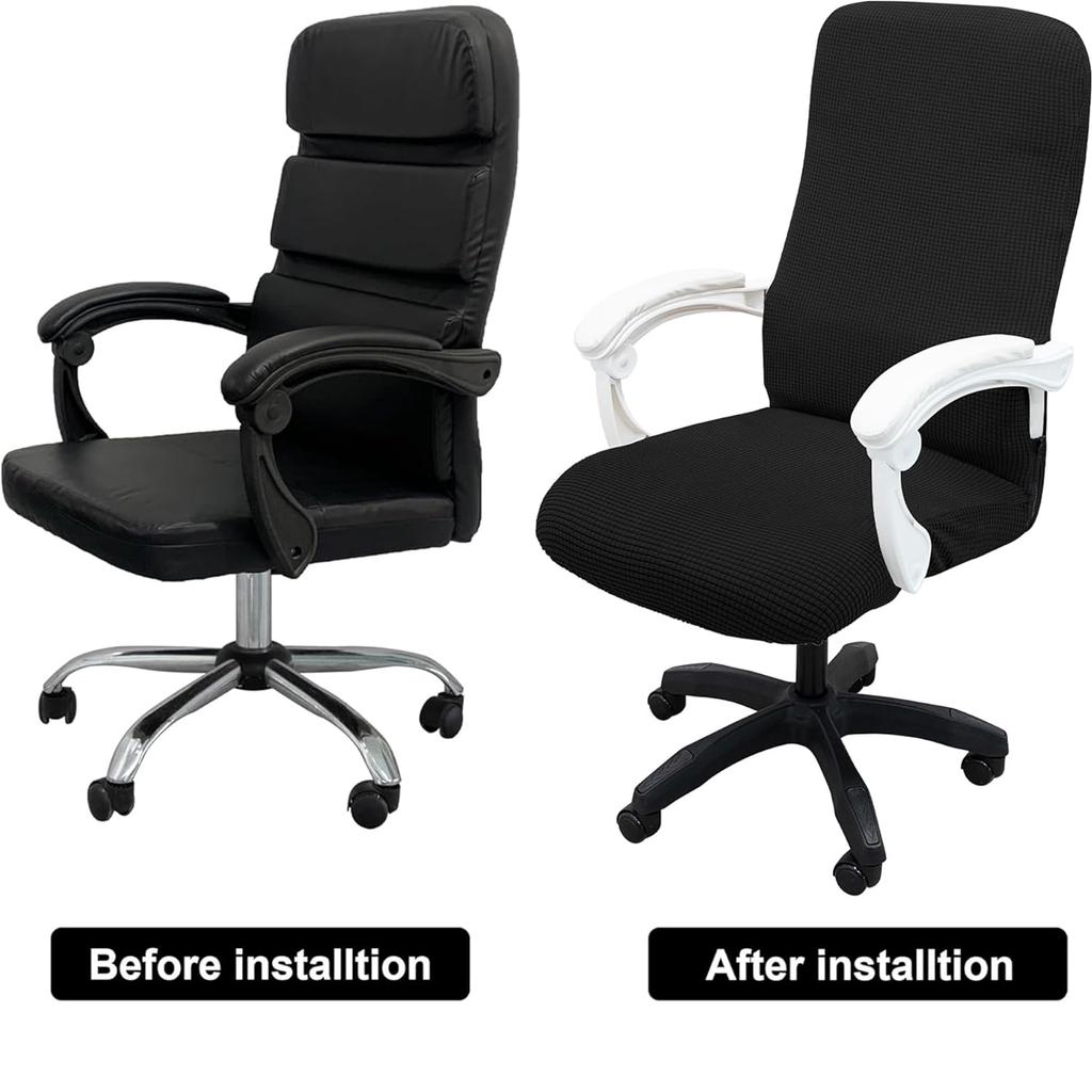 Утолщенный жаккардовый растягивающийся чехол для компьютерного офисного кресла, пылезащитный, устойчивый к царапинам от домашних животных, выдвижной чехол для офисного кресла