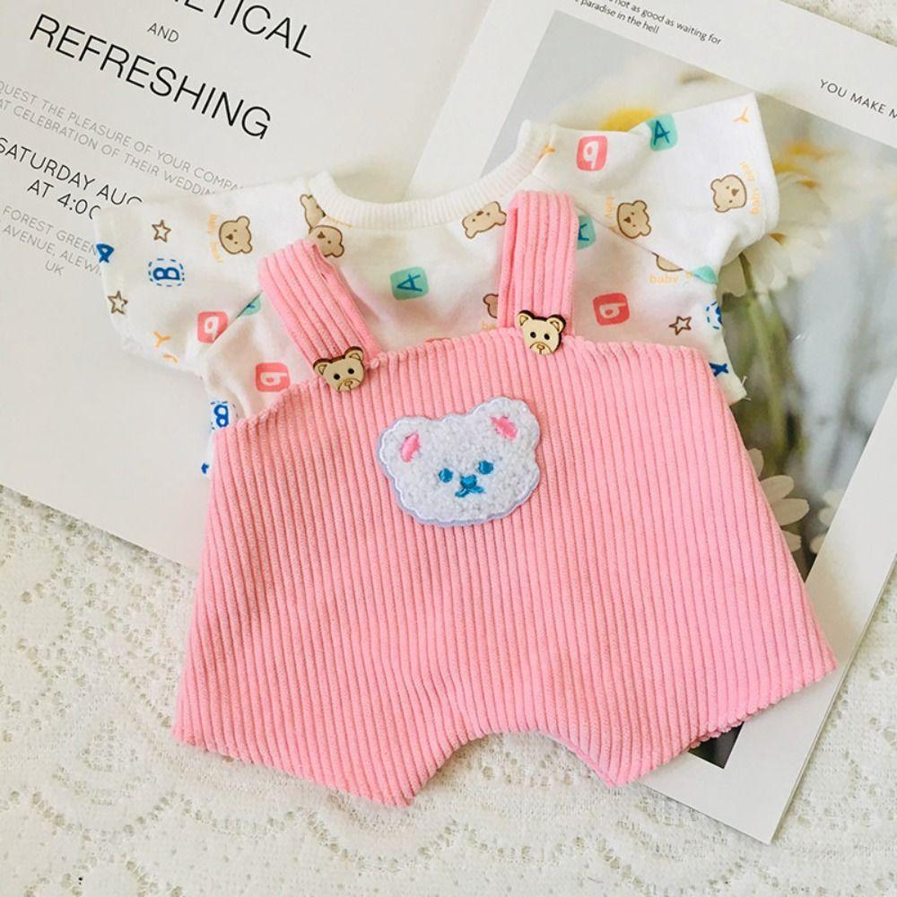 Одежда для шарнирного мишки ручной работы, Наряд для куклы своими руками, Модный мини-костюм с подтяжками, 30 см шарнирный мишка