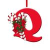 New Creative English Letter Hanging Acrylic Flat Christmas Tree Home Party Decoration Gift