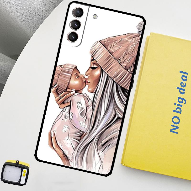Familie Mom Girl Women Phone Case For Samsung Galaxy S25 S26 Ultra S20 S21 S22 S23 Plus S24 Ultra S10 S25 FE Cover
