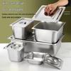 Wuhe 201 Stainless Steel Gastronorm Food Pan with Rolled Edge Lid
