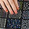 30PCS 3D Nail Stickers Colorful Flowers Daisy Butterfly Star Heart Design Self Adhesive Shiny Nail Art Decorations for Women DIY Manicure