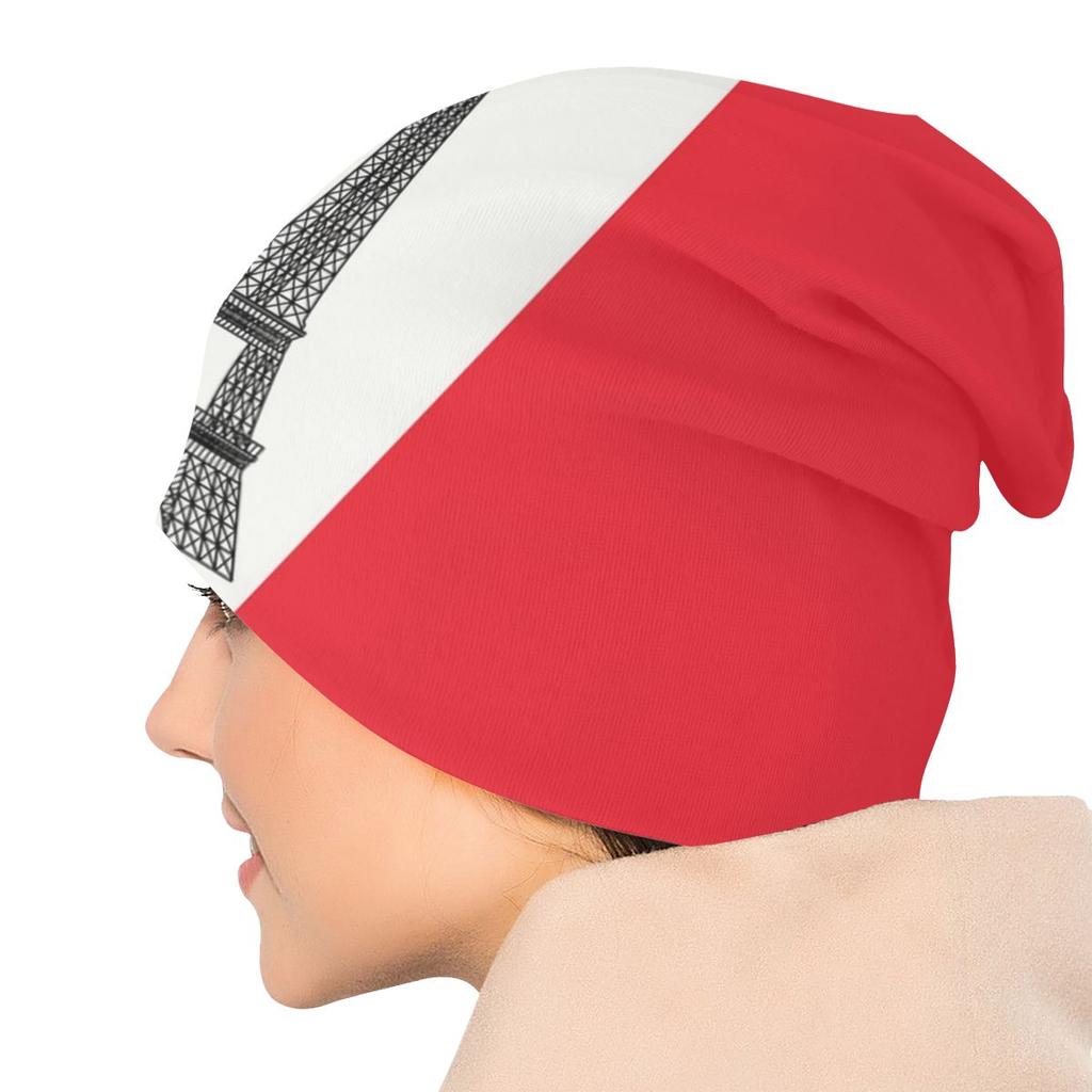 Шапки с флагом Франции Skullies, шапки для женщин унисекс, уличная зимняя теплая вязаная шапка для взрослых, французские шапки с Эйфелевой шляпой La Tour