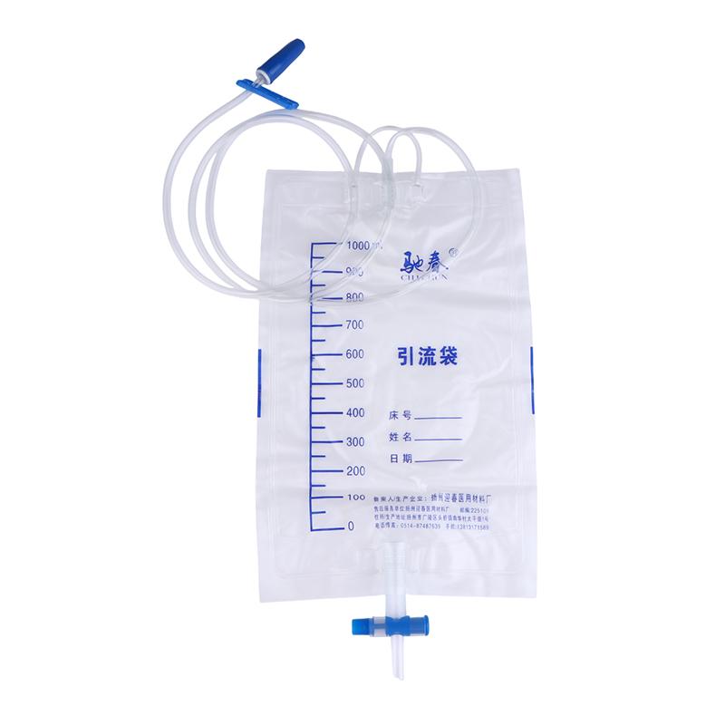 3Pcs 1000Ml Urine Bag Urinary Drainage Bag Pvc Urine Collection Bag With Outlet Valves Anti-Backflow Urine Collection Bag