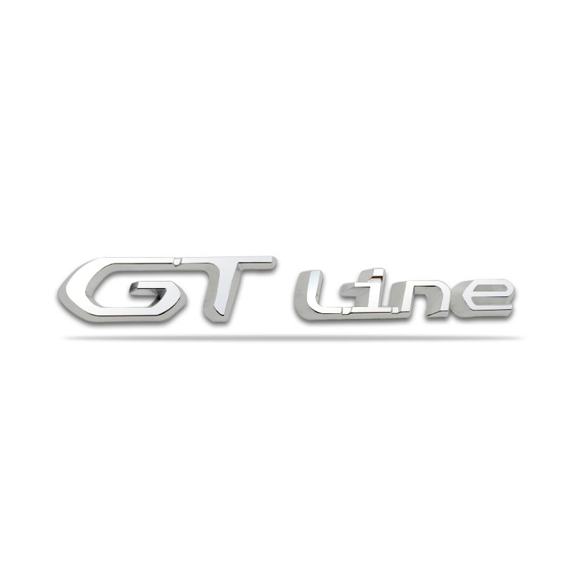3D Car Sticker GT Logo Metal Emblem Badge Decals For 208 GT LINE 2008 E208 308 306 106 206 205 307 3008 207 508 5008