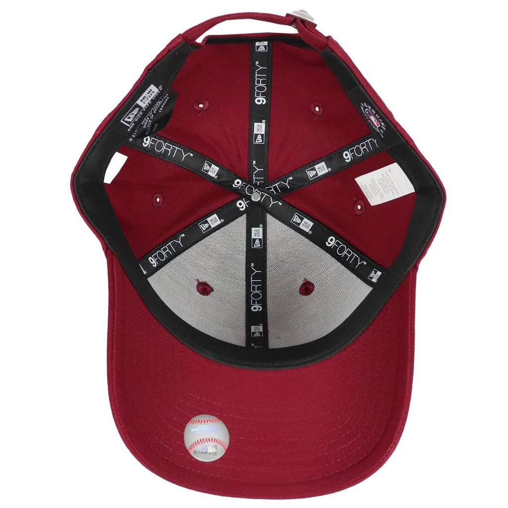 Кепка New Era 9FORTY Кепка MLB Major League Baseball Cap Unisex Logo Brand New York Yankees Essential Maroon Wine Red Free Size 80636012 Мужская Женская
