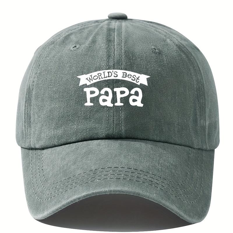 Adjustable WorldS Best PapaBaseball Cap Vintage StyleHipHop Dad Hat with Curved BrimOutdoor Fishing Hiking Trucker Hat