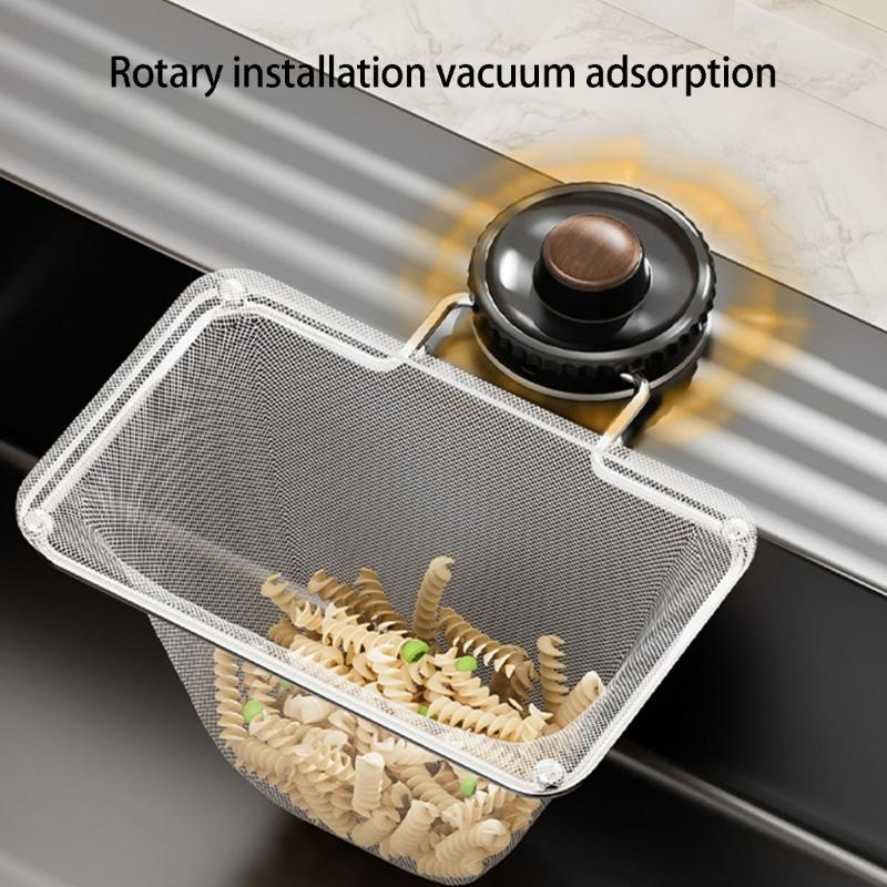 Kitchen Sink Filter With Suction Cup Design And Reinforced Mesh Efficient Food Residues Catcher Vegetable Draining Use