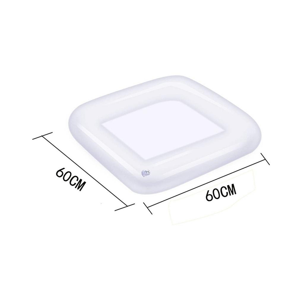 Надувной сервировочный бар Салатный поднос для льда Контейнеры для еды и напитков Барбекю Пикник Бассейн Вечеринка Товары для шведского стола Салатный поднос для еды и напитков