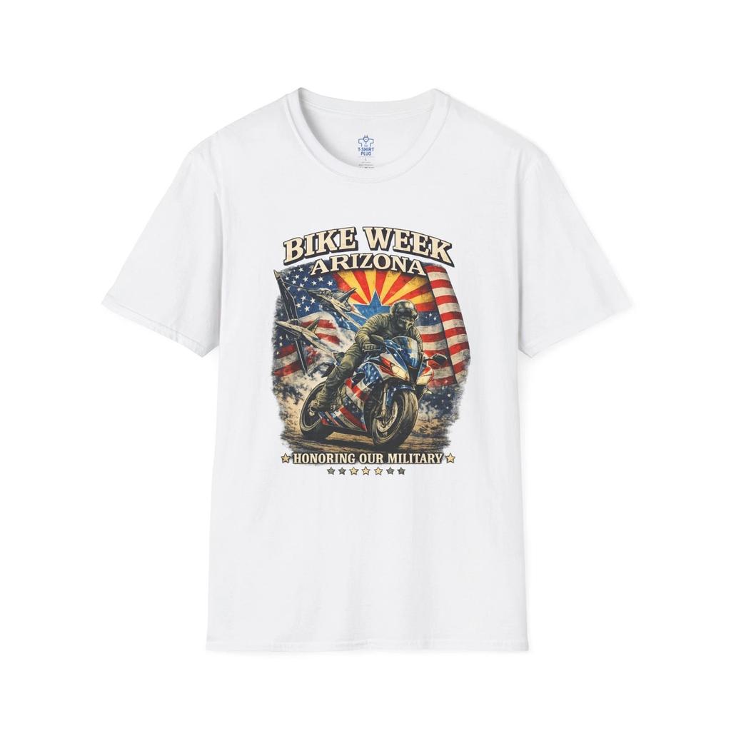 Bike Week 2026 Honoring the Military Sport Bike T shirt