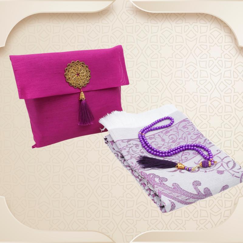 Мусульманский молитвенный коврик с тасбихом и переносной сумкой, мягкий коврик, исламский подарочный набор, турецкий саджад для Рамадана, Ид, Хаджа, путешествия, молитвы
