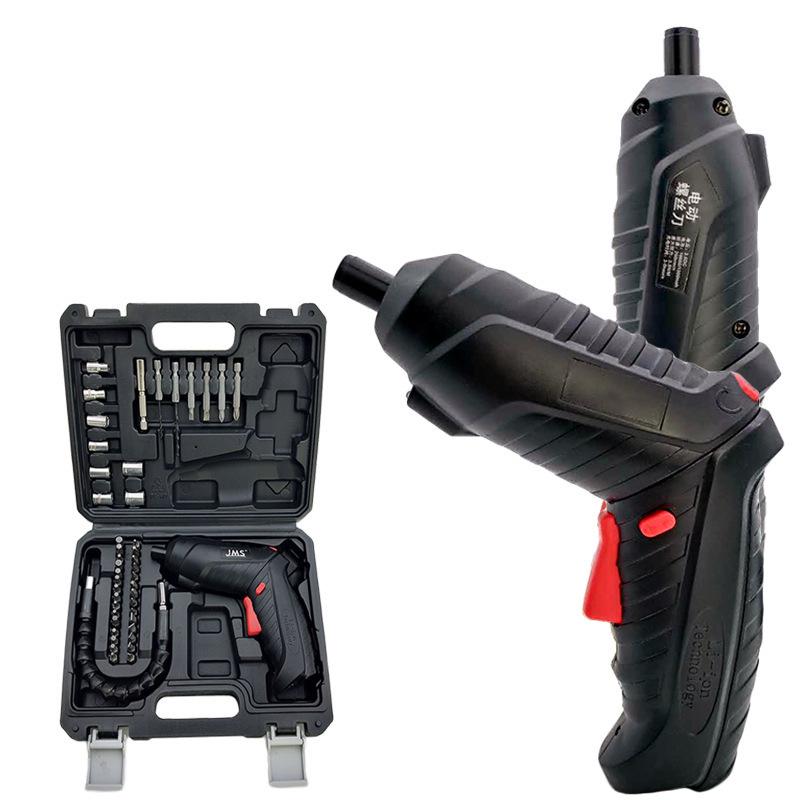 Набор мини-электрических отверток с аккумулятором 3,6 В, 47 предметов с литиевой батареей и аксессуарами для домашнего использования