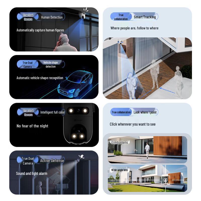 EZVIZ H9c Dual-Lens Smart Home Security Camera (CN version)