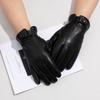Leather Gloves for Men To Keep Warm In Autumn and Winter Driving and Cycling Sheepskin Full Finger Gloves and Clothing Accessories