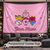 Wall Hanging Tapestry Custom NameMr. Men & Little Miss Pattern Personalized Printed Fabric Wall Decor