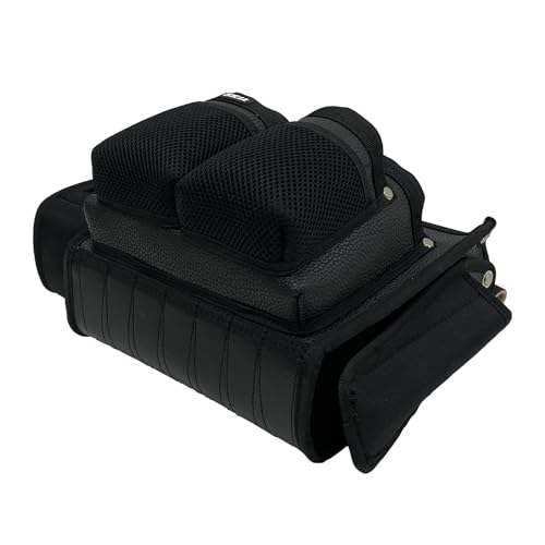 SK11 Takumi Temporary Frame Carpenter Nail Bag, Large, Reinforced Bottom, with Inner Pocket, Holds Chisels, Leather, SC-12