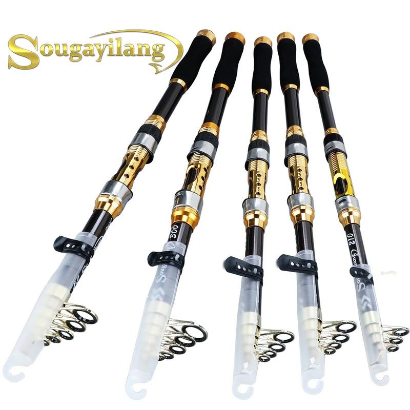 Дорожная удочка из углеродного волокна 99% форель карп портативная телескопическая удочка 2.1M2.4M2.7M3.0M3.6M