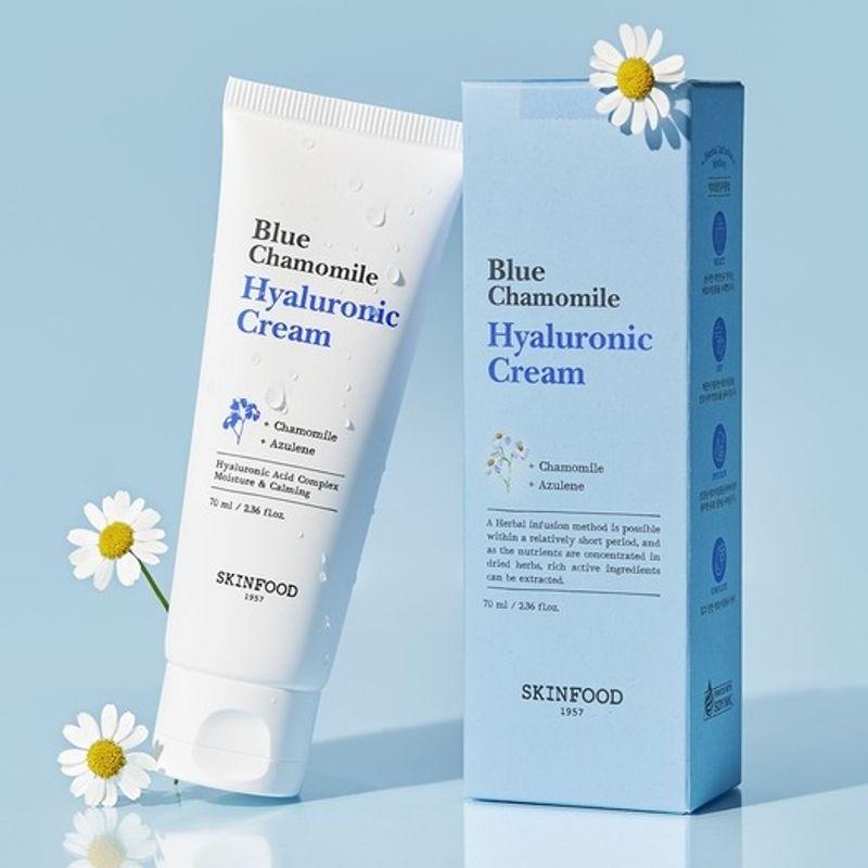 SKINFOOD Blue Chamomile Hyaluronic Cream 70ml x 2