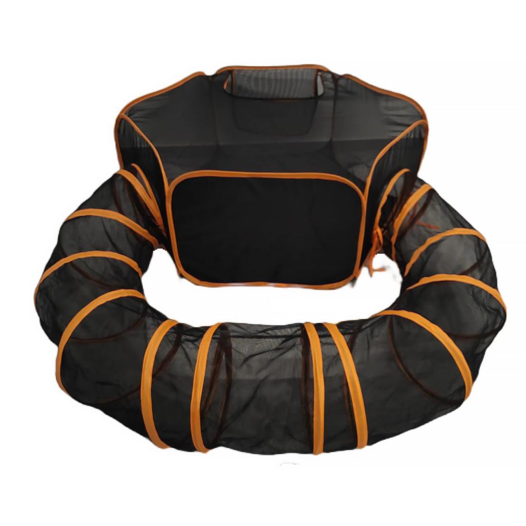 Circle Cat Tunnel Collapsible Outdoor Cat Enclosures Playground Large Pet Tunnel Cat Enclosures for Kitten Rabbit Bunny Ferret
