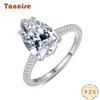 Tancise Classic стерлингового серебра 925 пробы кольцо с цирконом женские ювелирные изделия свадебное обещание вечерние подарок