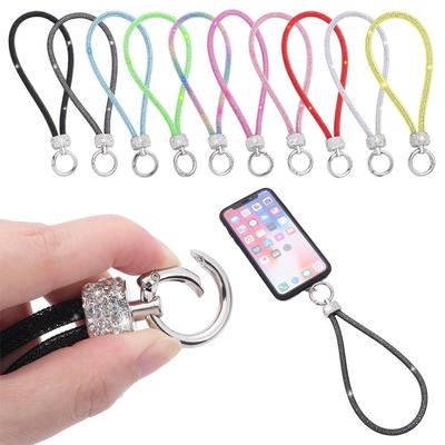 Телефон Алмазный Кристалл Браслеты Блестящий Стразы Телефон Шнурок Брелок Подвесной Анти-потерянный Веревка
