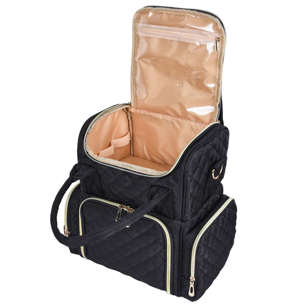 Сумка-органайзер для лака для ногтей, переносная сумка для хранения лака для ногтей, съемный чехол-органайзер для лака для ногтей большой емкости, косметичка