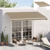 Replacement Awning Fabric - Soft Waves Valance - 280 g/m² Anti-UV Polyester Compatible 4 x 2.5 m