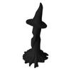1/2 шт. Расписанная вручную очаровательная статуэтка ведьмы, Хэллоуин, корень дерева, черная фигурка ведьмы, полимерная скульптура, домашнее украшение для праздничной вечеринки