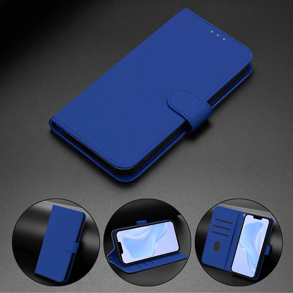 Однотонный чехол-кошелек для Samsung Galaxy M62 M55 M54 M53 M52 M35 M34 M33 M32 M23 M15 M14 M13 F62 Держатель для карт Ремешок Чехол для телефона