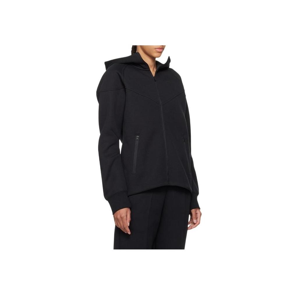 Nike Куртка с капюшоном и принтом в виде букв Color Block, с длинным рукавом, женская, черная FB8339-010