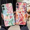 Case for Apple iPhone 17 Pro Max Air 12 15 Pro 7 8 XR XS MAX 13 14 16 11 Funda Phone Cover Cartoon Flower Butterfly