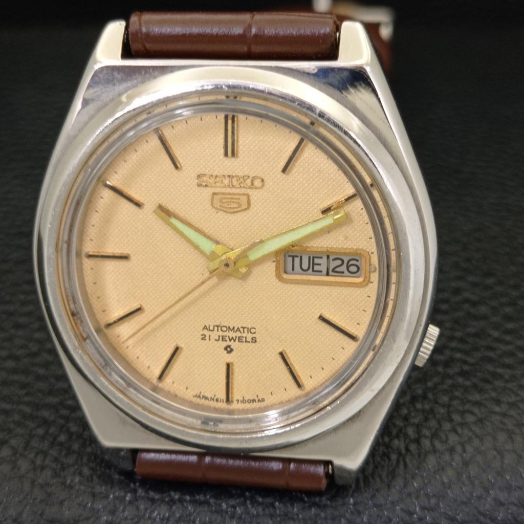 ВИНТАЖНЫЕ АВТОМАТИЧЕСКИЕ ЧАСЫ SEIKO 5 7009A ЯПОНИЯ МУЖСКИЕ ОРИГИНАЛЬНЫЙ ЦИФЕРБЛАТ a500514-2