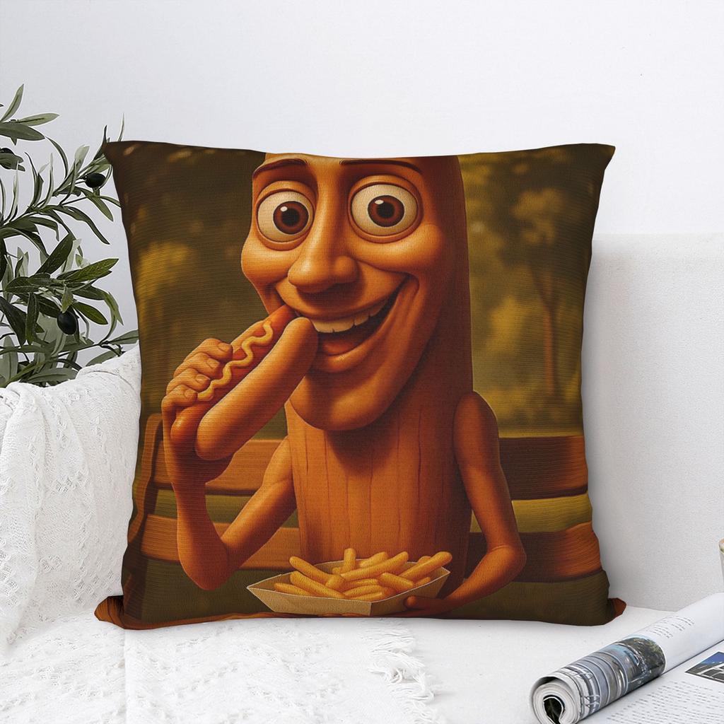 Tung Tung Tung Sahur Pillow Cover Morden Pillow Case For Sofa Car Home Decor Comfy Pillowcases Birthday Present