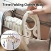1Pcs Folding Travel Hangers Portable Folding Clothes Hangers Travel Space Saving Foldable Clothes Drying Rack for Adult for Travel & Drying Clothes