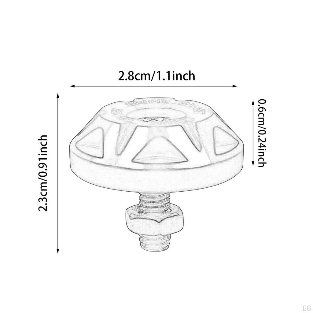 Винты для крепления номерного знака Крышка Крепеж Колпачки 6 мм Отверстия Болт для метки автомобиля