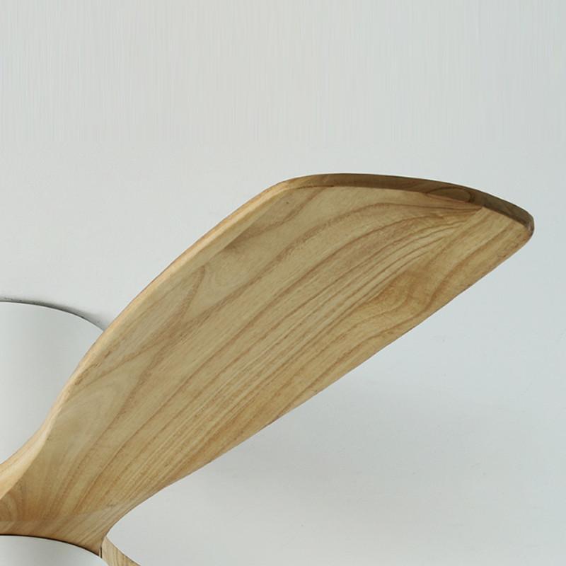 Скандинавский Минималистичный Вентилятор с Регулируемой Частотой для Гостиной Спальни Потолочный Вентилятор из Массива Дерева Креативный Декоративный Вентилятор для Виллы Отеля