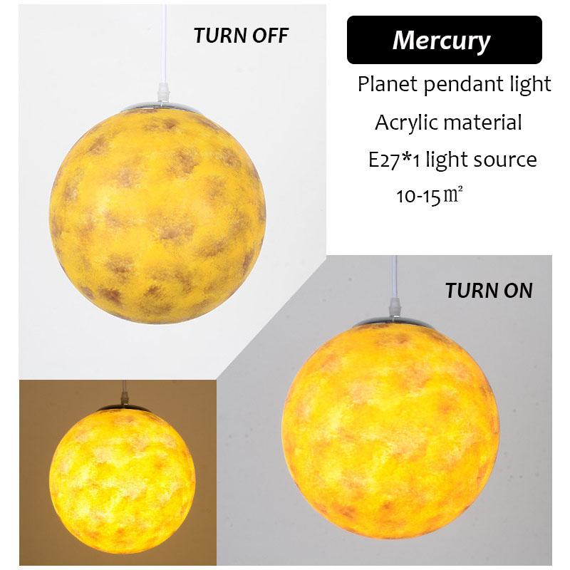 Сферический светильник в стиле минимализма «Планета» в скандинавском стиле, подвесное освещение для выставок в вестибюле, светодиодный подвесной светильник для кафе и ресторанов, декор для дома