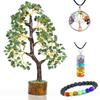 Green Aventurine Crystal Tree Good Luck Showpiece Home Decor Items Handmade Gemstone Tree Crystal Gifts Stone Tree Crystals Decoration Gift Item