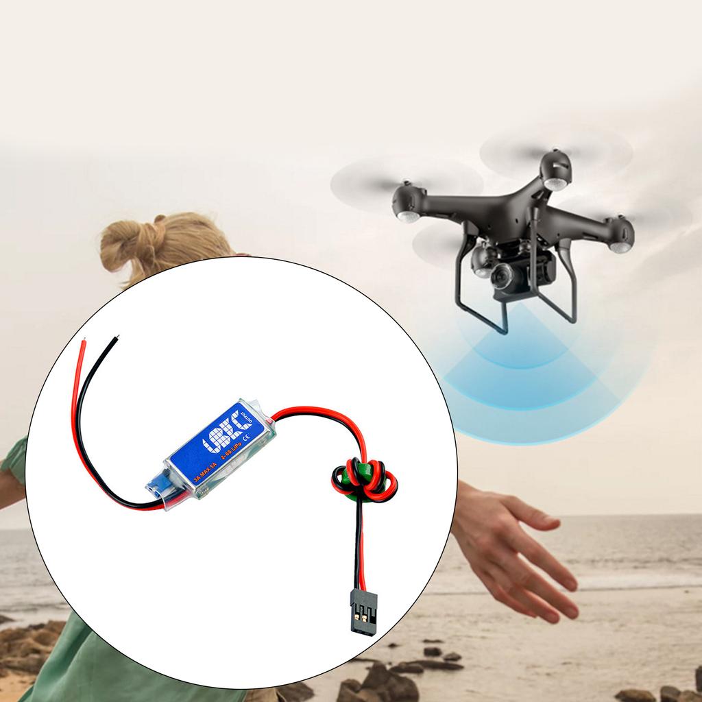 3A Switch Mode UBEC Output 5V 6V Full Shielding Antijamming Switching Regulator 2-6S Lipo for RC Helicopter