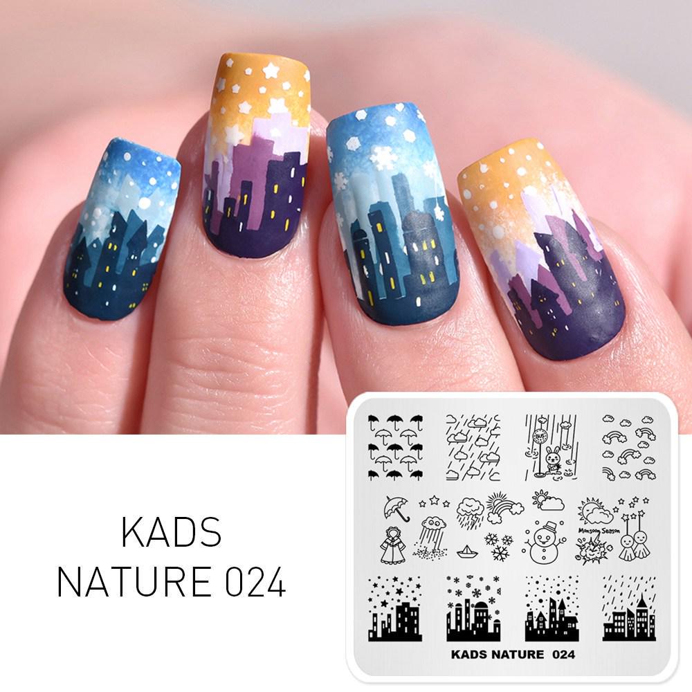 Пластины для декора ногтей