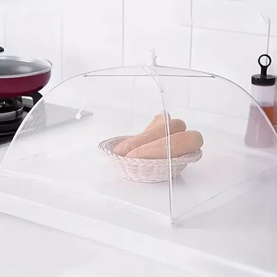 Складные сетчатые крышки для еды, защита от мух и комаров, крышка-зонтик для пикника, защита для блюд, крышки для еды, кухонные принадлежности