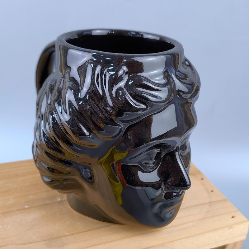 Кружка Голова Давида Кружка Богиня Венера Пивная кружка Римская статуя короля Керамическая чашка для воды