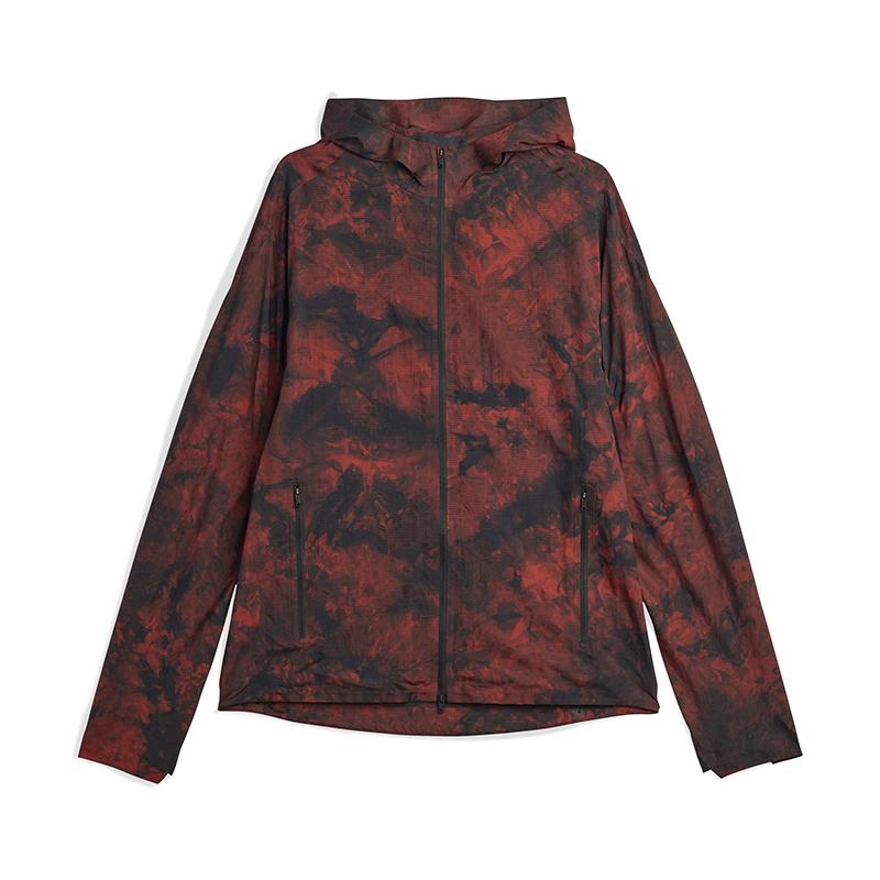 Y-3 Jackets Men's Red Hooded Moderate Other KA7141