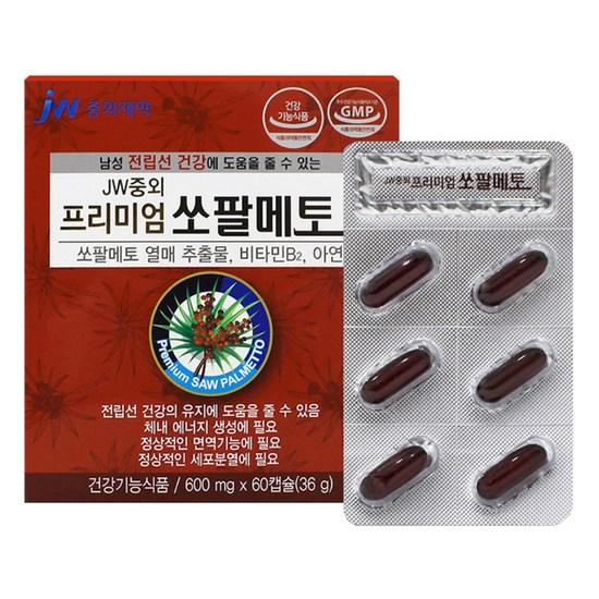 Joongwae Pharmaceutical Premium Saw Palmetto, 60 Tablets, 1 unit,Korean Health Food