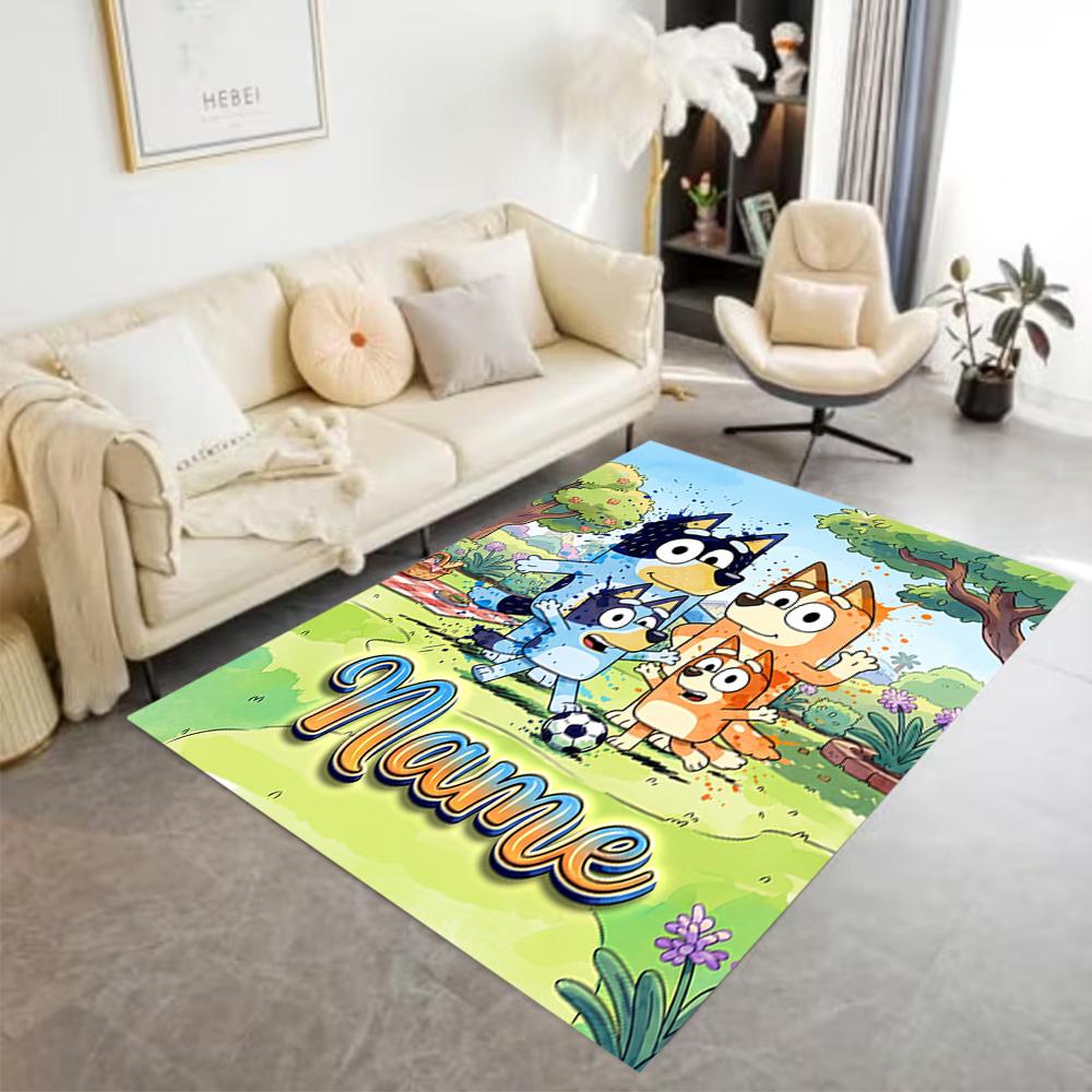 Winter Sports Fun Customizable Name Floor Mat Perfect for Hallway Decorate room Playrooms Balcony Antislip Carpet Anime Office Decor Gift for Festival